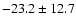 $ -23.2 \pm 12.7 $
