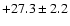 $ +27.3 \pm 2.2 $