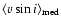 ${\langle v\sin i \rangle}_{\rm med}$