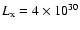 $L_{\rm x} = 4\times 10^{30}$