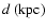 $d~({\rm kpc})$