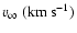 $v_\infty~({\rm km~s^{-1}})$