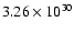 $3.26\times 10^{30}$