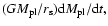 $(GM_{\rm pl}/ r_{\rm s}){\rm d} M_{\rm pl}/{\rm d}t, $