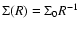 $\Sigma(R)=\Sigma_0 R^{-1}$