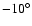 $-10^\circ$