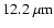 $12.2~\rm \mu m$