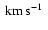 $\hbox {\kern 0.20em km\kern 0.20em s$^{-1}$ }$