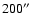 $200\hbox{$^{\prime\prime}$ }$