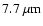 $\rm 7.7~\mu m$