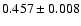 $ 0.457 \pm 0.008 $