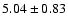 $5.04 \pm 0.83$