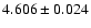 $ 4.606 \pm 0.024 $