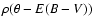 $\rho(\theta -E(B-V) )$
