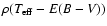 $\rho(T_{\rm eff} -E(B-V) )$