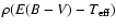$\rho(E(B-V) -T_{\rm eff})$