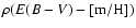 $\rho(E(B-V) -{\rm [m/H]})$