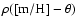 $\rho({\rm [m/H]} -\theta )$