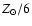 $Z_{\odot}/6$