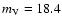 $m_{\rm V}=18.4$