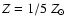 $Z=1/5~ Z_{\odot}$