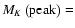 $M_K \left(\rm {\small peak}\right)=$