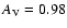$A_{\rm V}=0.98$
