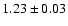 $1.23\pm0.03$