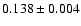 $0.138\pm0.004$