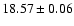 $18.57\pm0.06$