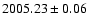 $2005.23\pm0.06$