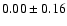 $0.00\pm0.16$