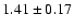 $1.41\pm0.17$