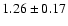 $1.26\pm0.17$