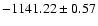 $-1141.22\pm0.57$