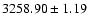 $3258.90\pm1.19$