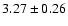 $3.27\pm0.26$