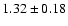 $1.32\pm0.18$
