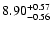 $\rm 8.90_{-0.56}^{+0.57}$
