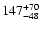 $\rm 147_{-48}^{+70}$