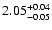 $\rm 2.05_{-0.05}^{+0.04}$