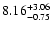 $\rm 8.16_{-0.75}^{+3.06}$