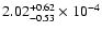 $2.02^{+0.62}_{-0.53}\times10^{-4}$