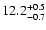 $\rm 12.2_{-0.7}^{+0.5}$
