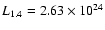 $L_{\rm 1.4}=2.63\times 10^{24}$