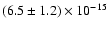 $(6.5\pm1.2)\times 10^{-15}$