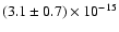$(3.1\pm0.7)\times 10^{-15}$