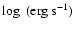 $\log~({\rm erg~s^{-1}})$