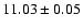 $11.03\pm0.05$