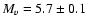 $M_v=5.7\pm0.1$